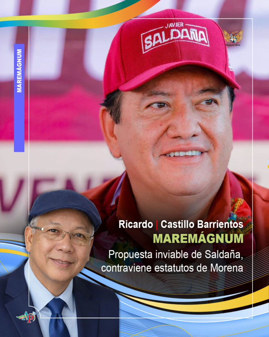SALDAÑA Propuesta inviable de Saldaña, contraviene estatutos de Morena