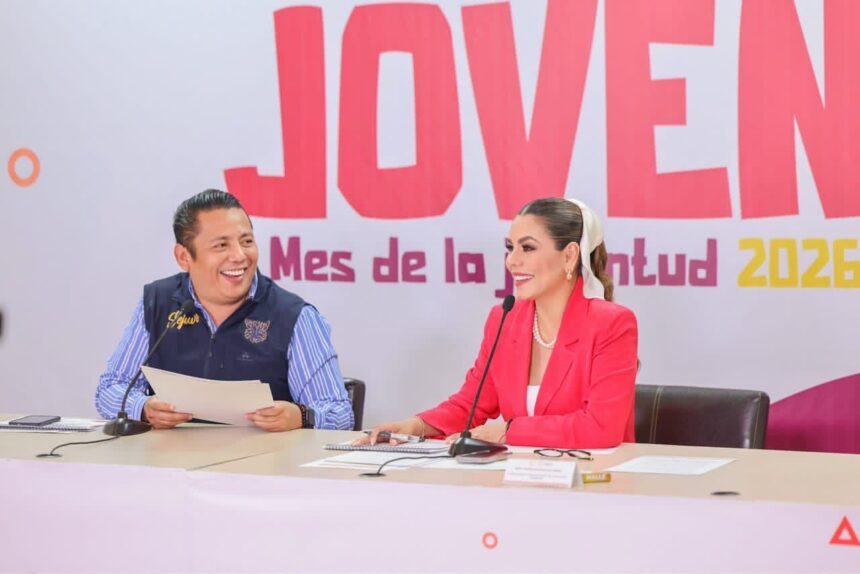 Evelyn Salgado presentó la agenda deportiva, cultural y académica «Agosto es Joven»