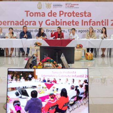 Evelyn Salgado toma protesta a la Gobernadora Infantil de Guerrero 2026