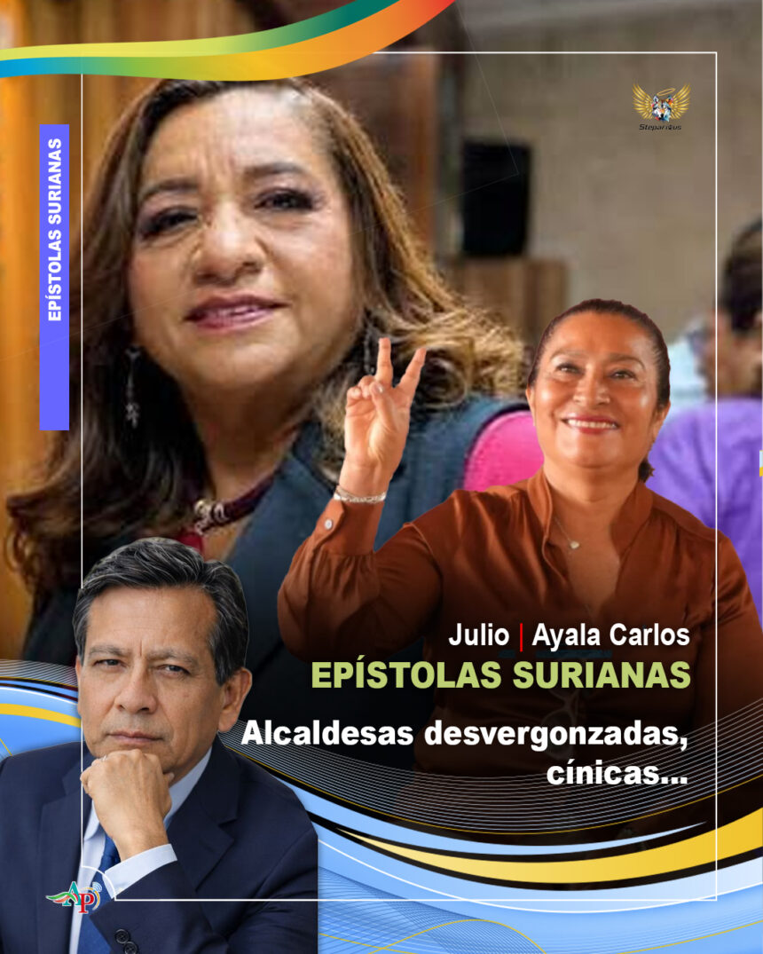 Alcaldesas desvergonzadas, cínicas…