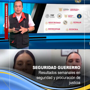 Resultados semanales de seguridad en Guerrero