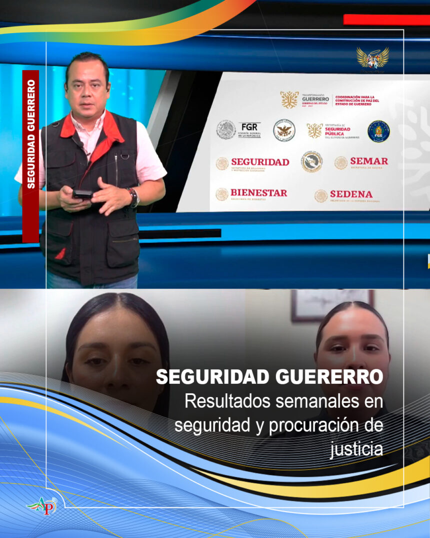 seguridad y justicia Resultados semanales de seguridad en Guerrero